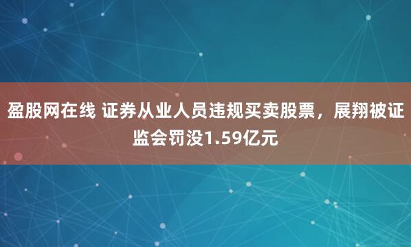 盈股网在线 证券从业人员违规买卖股票,展翔被证监会罚没1.59亿元